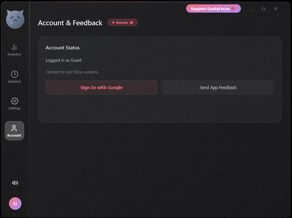 Account Screenshot
